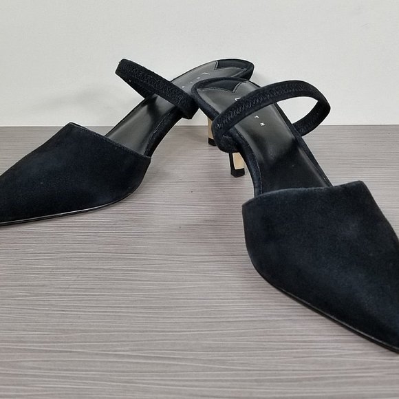 Leith Nikki Convertible Pump, Black Suede, Womens Size 8 M - Picture 4 of 11